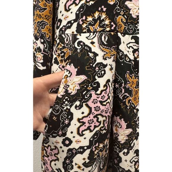 A.L.C. Tordi Mini Dress Women’s Size 12 Floral Pleat Silk Blend Pockets Layered - Picture 10 of 10